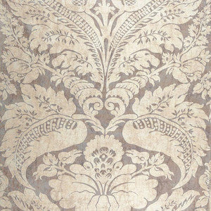 Schumacher Fabric Cordwain Damask Amethyst 65871