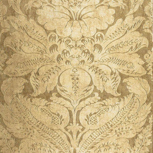 Schumacher Fabric Cordwain Damask Gilt 65872