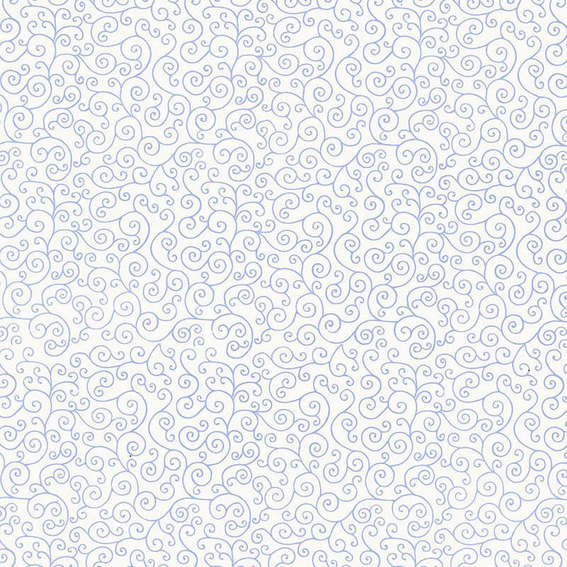 Sangar Scroll Delft 5005221 by Schumacher Designer Wallpaper Jaipur - Swanky Fabrics -