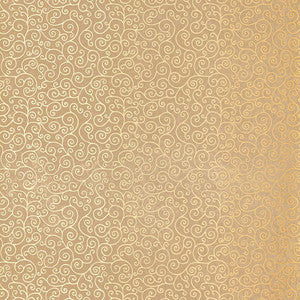 Schumacher Wallpaper Sangar Scroll Gilt 5005223