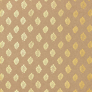 Schumacher Wallpaper Bakara Leaf Gilt 5005233