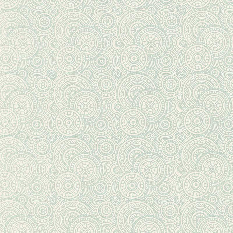Sadari Water Blue 5005242 by Schumacher Designer Wallpaper Jaipur - Swanky Fabrics -