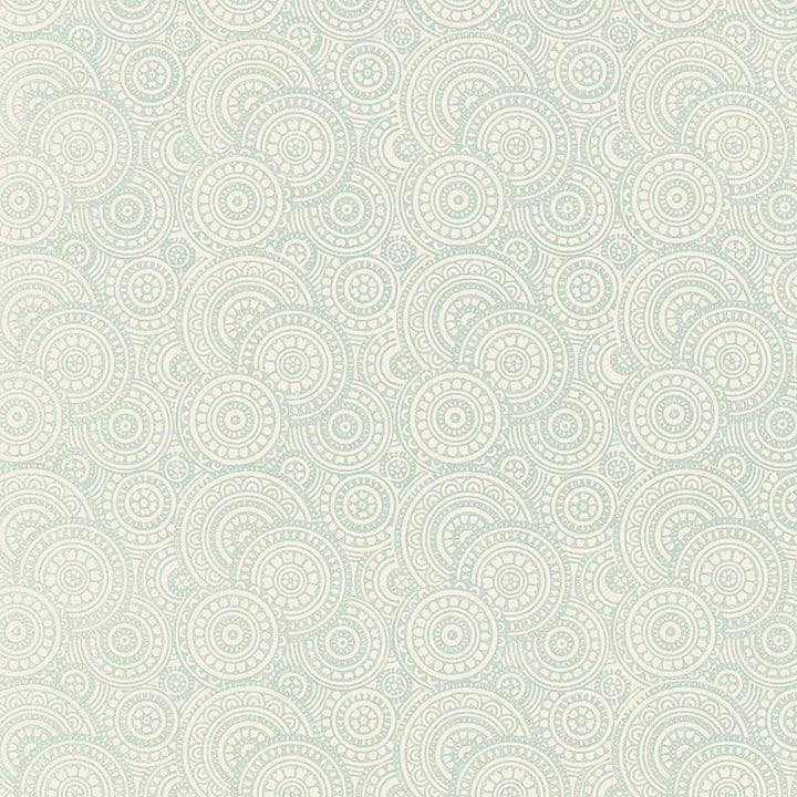 Sadari Water Blue 5005242 by Schumacher Designer Wallpaper Jaipur - Swanky Fabrics -