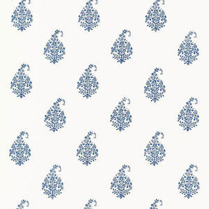 Schumacher Wallpaper Kerala Paisley Delft 5005281