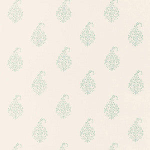 Schumacher Wallpaper Kerala Paisley Water Blue 5005282