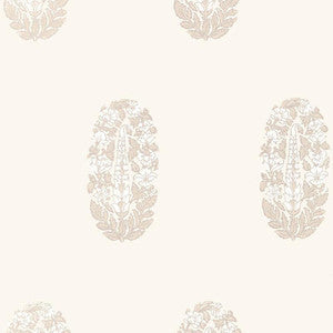 Schumacher Wallpaper Askandra Flower Oyster 5005310
