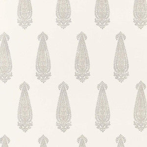 Schumacher Wallpaper Katara Paisley Oyster 5005330