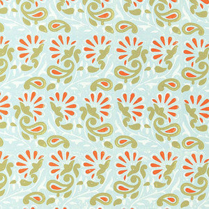 Schumacher Wallpaper Rampura Water Blue 5005342