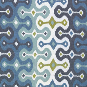 Schumacher Fabric Darya Ikat Sky 174832