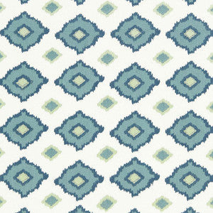Schumacher Fabric Sikar Embroidery Sky 65782