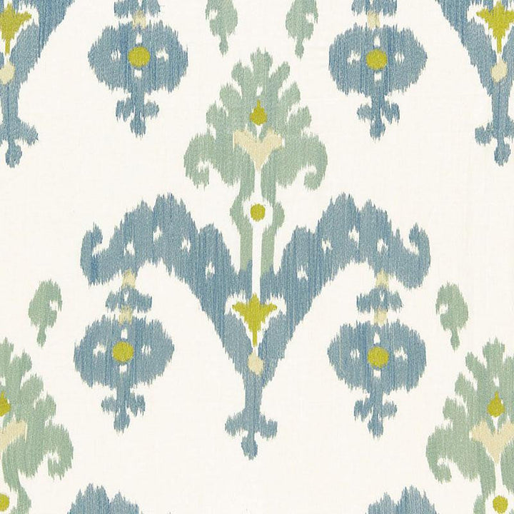 Raja Embroidery Sky 65811 by Schumacher Designer Fabric Ottoman Chic 25.0" - Swanky Fabrics -