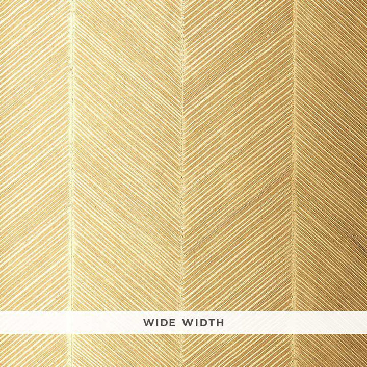 Chevron Texture White Gold 5005651 by Schumacher Designer Wallpaper Textured Wallcoverings & Printed Grasscloths 14.0" - Swanky Fabrics -
