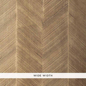 Schumacher Wallpaper Chevron Texture Sable 5005652