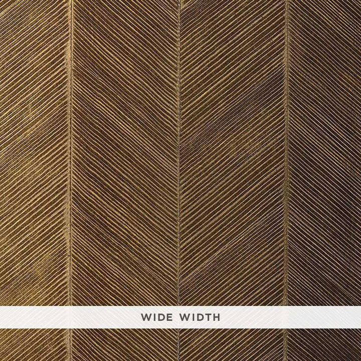 Chevron Texture Burnished Bronze 5005653 by Schumacher Designer Wallpaper Textured Wallcoverings & Printed Grasscloths 13.5" - Swanky Fabrics -