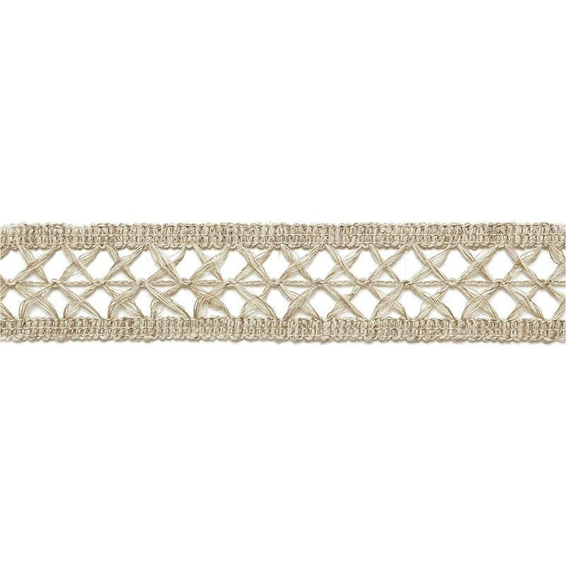 Nicole Linen Braid String 65490 by Schumacher Designer Trim Au Naturel 1.0" - Swanky Fabrics -