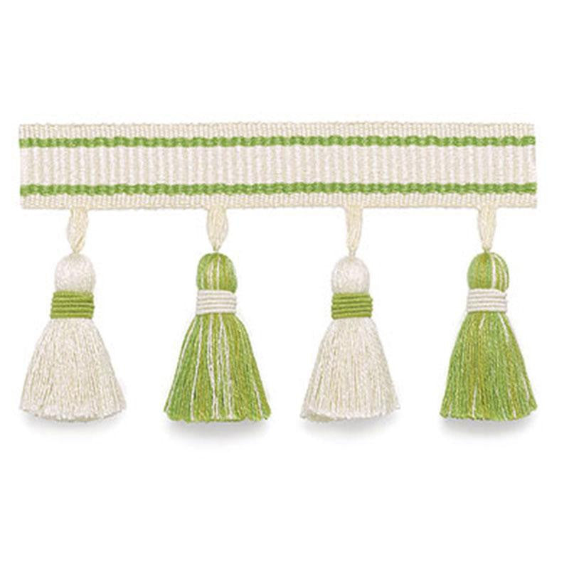 Merida Tassel Fringe Kiwi 63081 by Schumacher Designer Trim Plein Air Trimmings - Swanky Fabrics -
