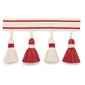Schumacher Trim Merida Tassel Fringe Coral 63082