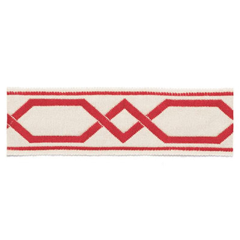 Saint Tropez Braid Coral 63092 by Schumacher Designer Trim Plein Air Trimmiings - Swanky Fabrics -