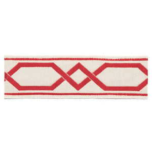 Schumacher Trim Saint Tropez Braid Coral 63092