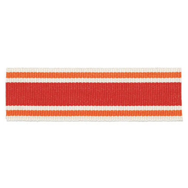 Cabana Braid Coral 63132 by Schumacher Designer Trim Plein Air Trimmings - Swanky Fabrics -