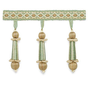 Schumacher Trim Addington Molded Tassel Fringe Mineral 63282