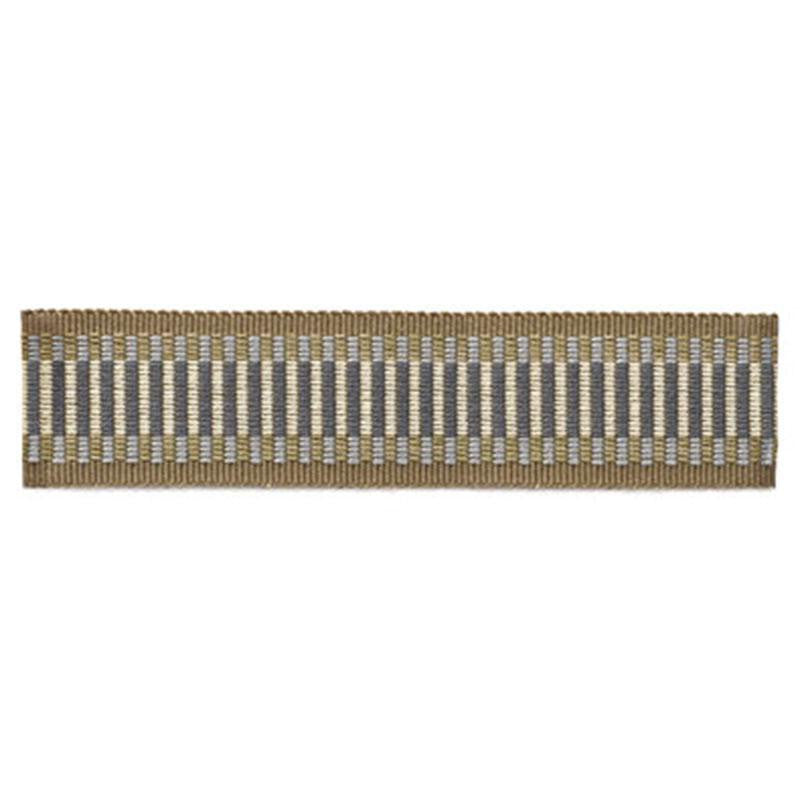 Litchfield Braid Moonstone 63335 by Schumacher Designer Trim Somerset - Swanky Fabrics -