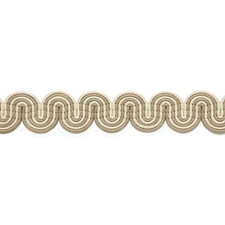 Sabine Braid Blanc / Linen 65360 by Schumacher Designer Trim Au Naturel - Swanky Fabrics -