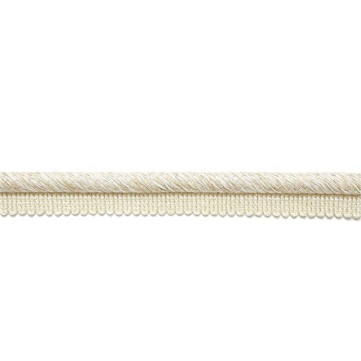 Edmond Linen Lipcord Oat 65410 by Schumacher Designer Trim Au Naturel - Swanky Fabrics -