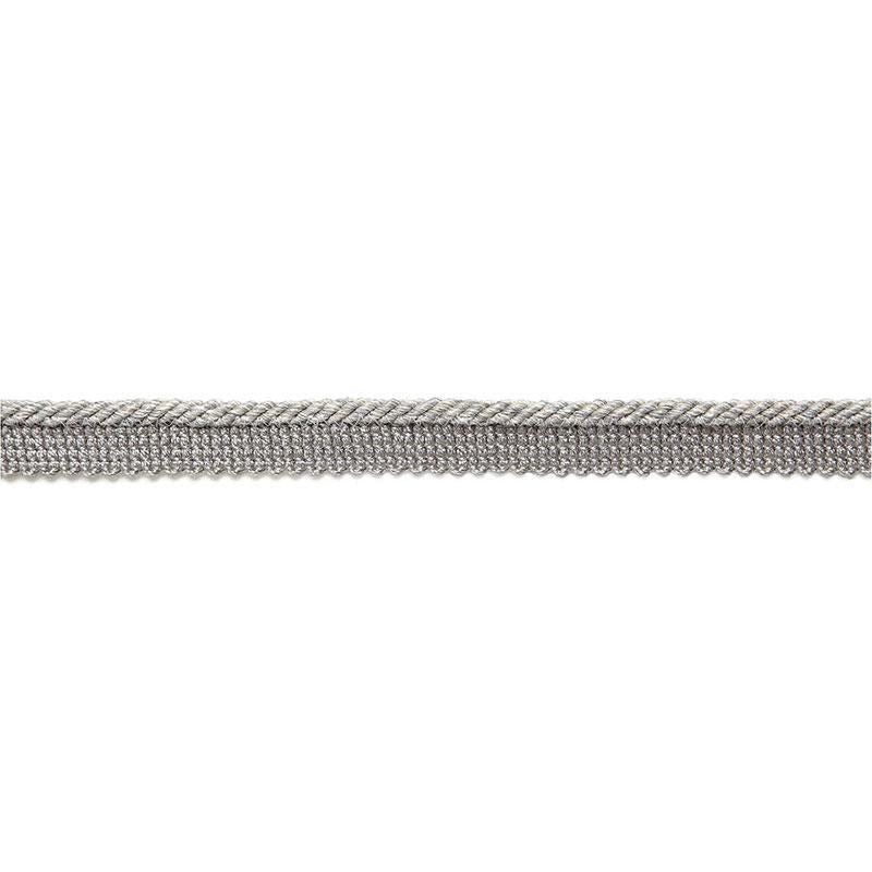 Aimee Linen Lipcord Ash 65433 by Schumacher Designer Trim Au Naturel - Swanky Fabrics -