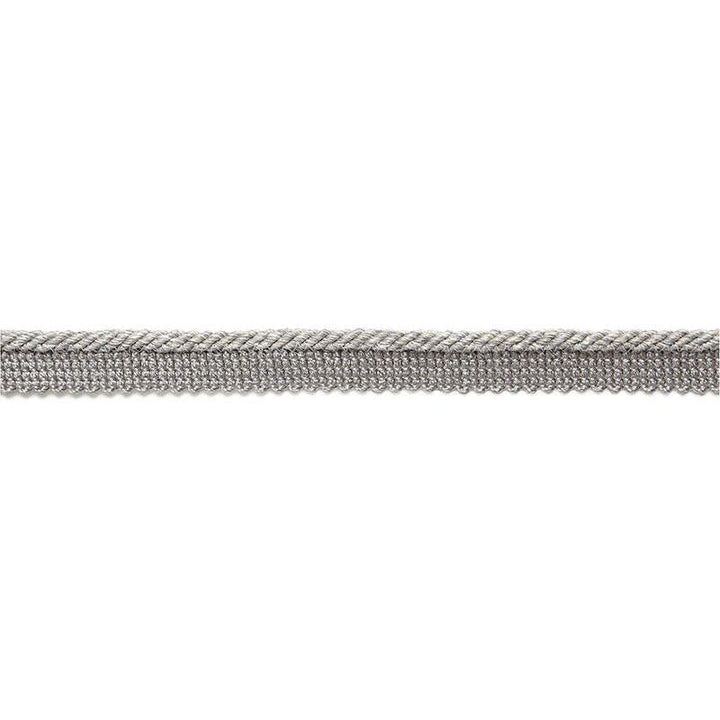Aimee Linen Lipcord Ash 65433 by Schumacher Designer Trim Au Naturel - Swanky Fabrics -