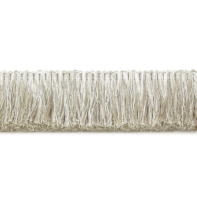 Anton Linen Ruche Flax 65450 by Schumacher Designer Trim Au Naturel - Swanky Fabrics -