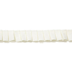 Schumacher Trim Colette Pleated Ruche Blanc 65480