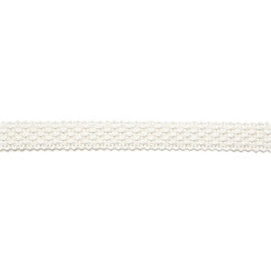 Schumacher Trim Bertrand Linen Braid Blanc 65530