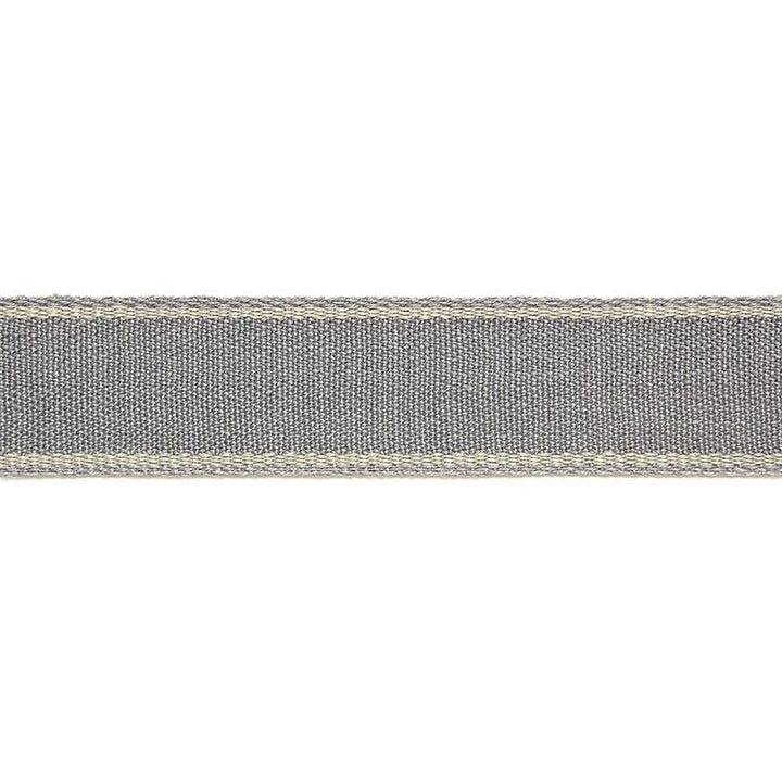 Rene Linen Tape Zinc 65571 by Schumacher Designer Trim Au Naturel - Swanky Fabrics -