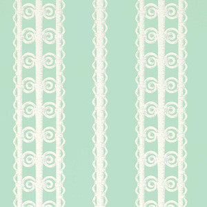 Schumacher Wallpaper Wicker Stripe Lovely Day 5007723