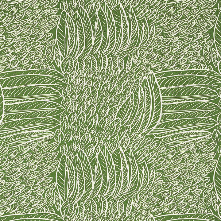 Featherfest Leaf 176232 by Schumacher Designer Fabric Good Vibrations 26.75" - Swanky Fabrics -