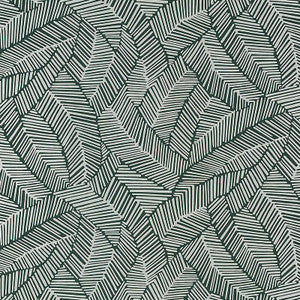 Schumacher Wallpaper Abstract Leaf Metallic Slate 5007534