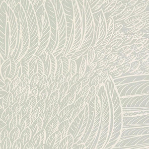 Schumacher Wallpaper Featherfest Smoke 5007560