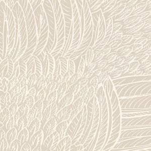 Schumacher Wallpaper Featherfest Natural 5007561
