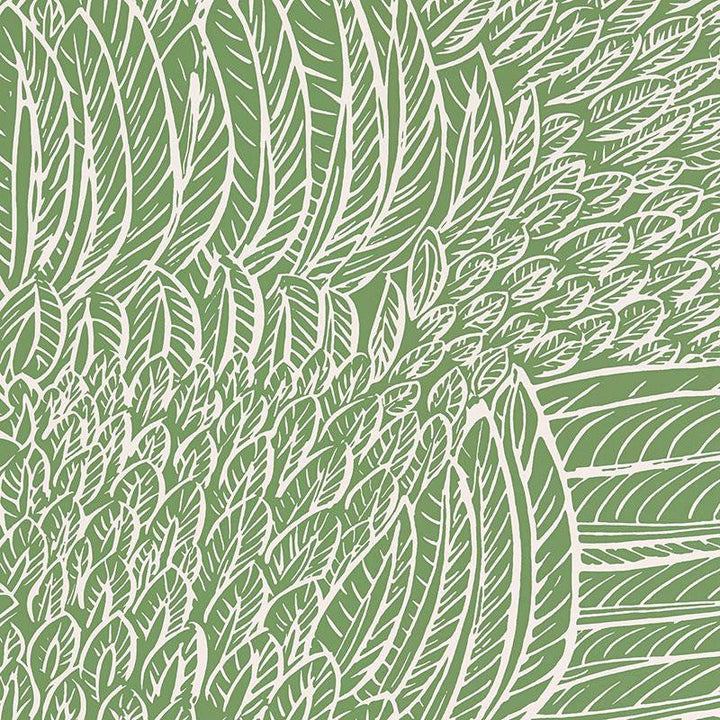 Featherfest Leaf 5007563 by Schumacher Designer Wallpaper Drawn From Nature 27.0" - Swanky Fabrics -