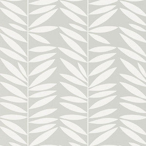 Schumacher Wallpaper Leaf Stripe Mist 5007510