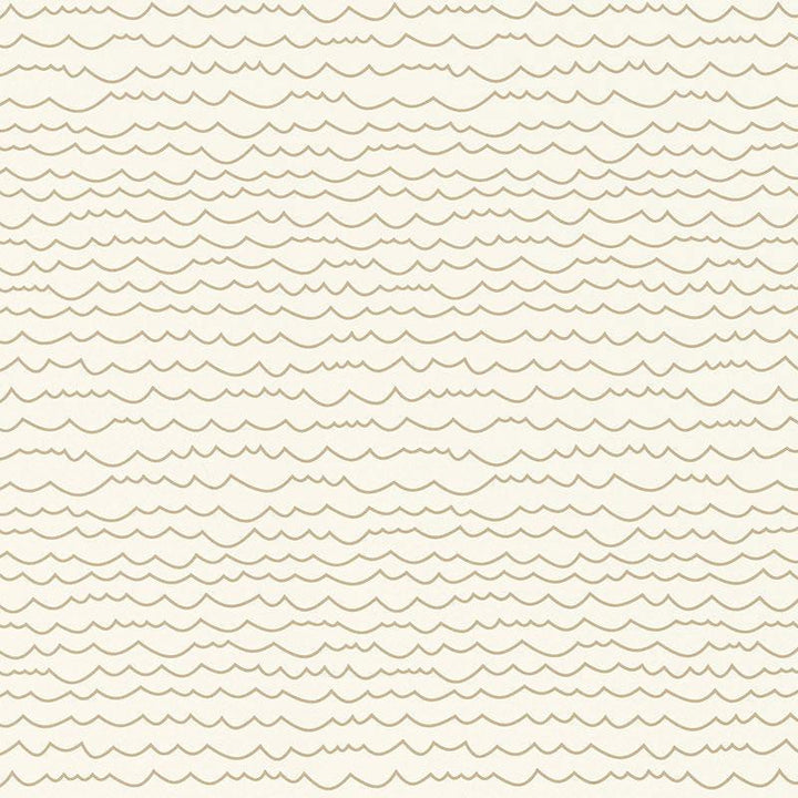 Waves Sand 5007460 by Schumacher Designer Wallpaper Drawn From Nature 27.0" - Swanky Fabrics -