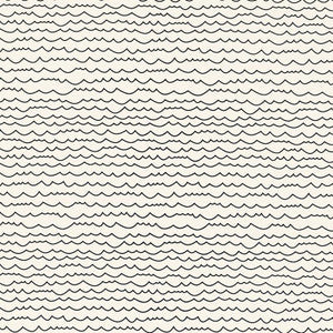 Schumacher Wallpaper Waves Black & White 5007461