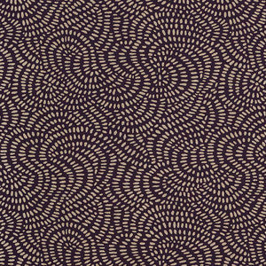 Schumacher Wallpaper Whirlpool Black Plum 5007484