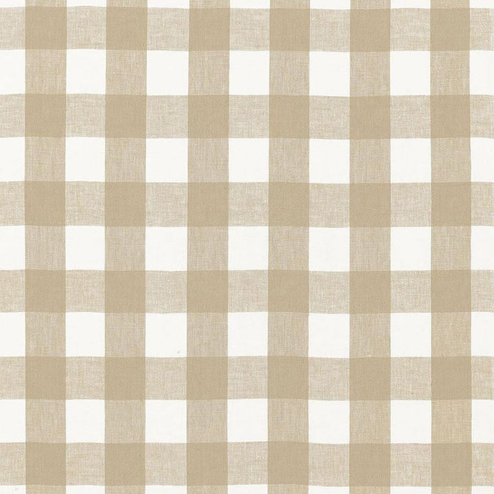 Key West Check Sahara 68017 by Schumacher Designer Fabric Calypso 4.12" - Swanky Fabrics -