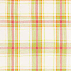 Schumacher Fabric St. Martin Plaid Lime 68070