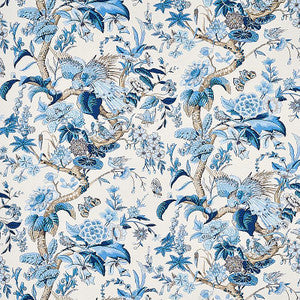 Schumacher Fabric Cranley Garden Blue 1314003
