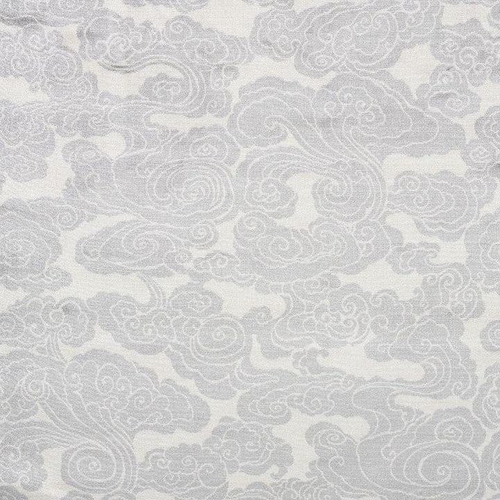 Sozan Velvet Platinum 74062 by Schumacher Designer Fabric Cut & Patterned Velvets 26.62" - Swanky Fabrics -