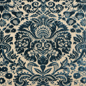 Schumacher Fabric Morimont Velvet Lake 74070