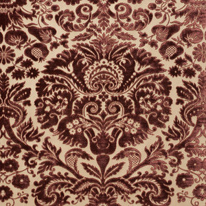 Schumacher Fabric Morimont Velvet Rosewood 74072